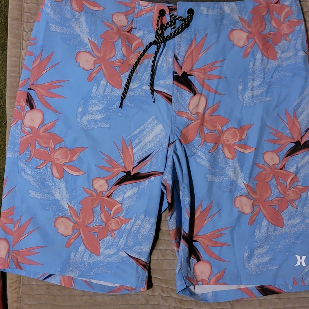 Hurley Blue Floral Board Shorts